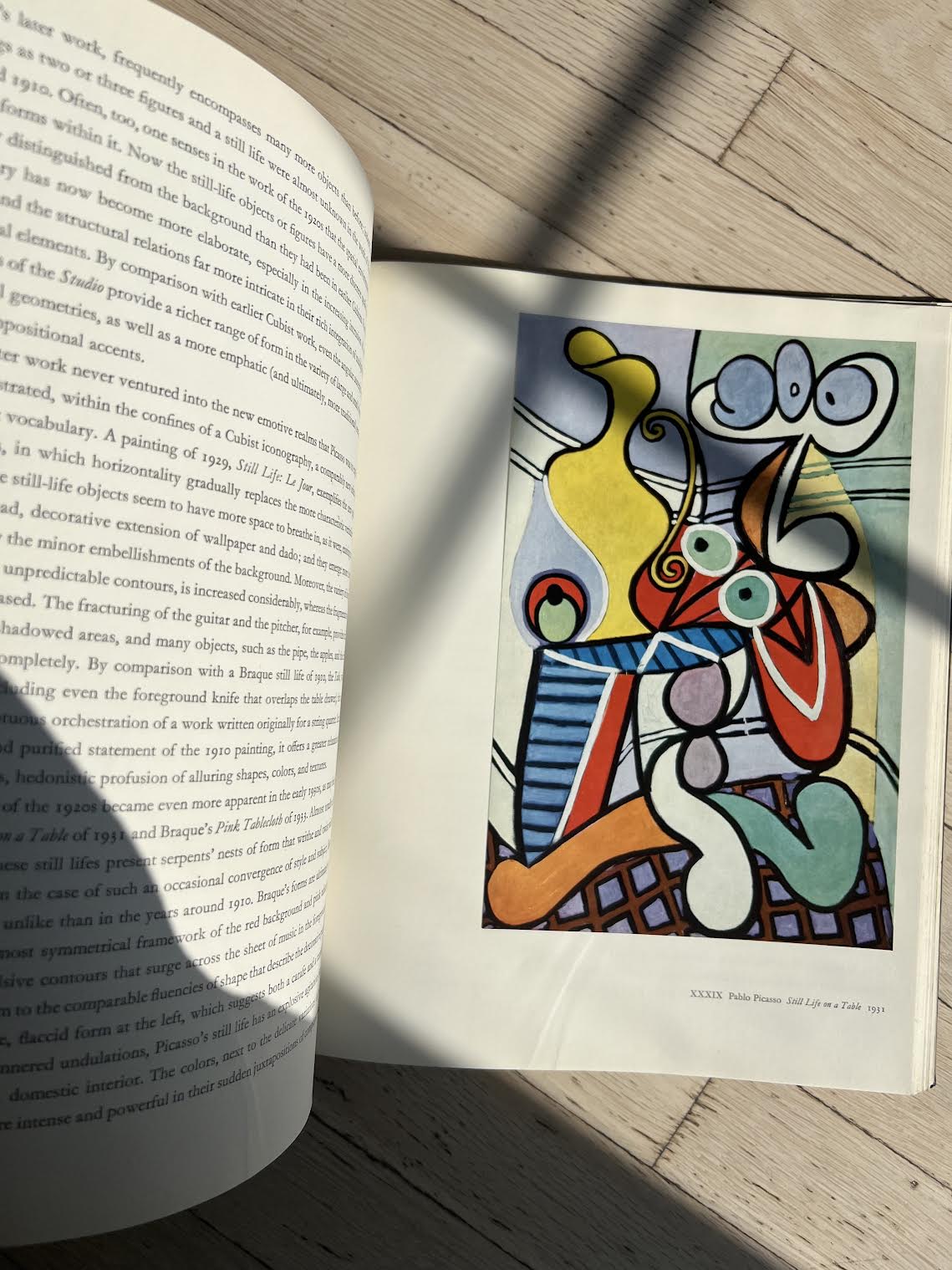 Vintage 1980's Pablo Picasso Oversized Coffee Table Book in LInen