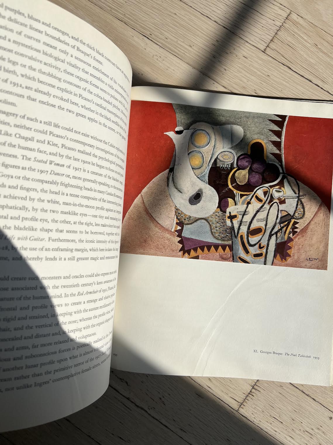 Vintage 1980's Pablo Picasso Oversized Coffee Table Book in LInen