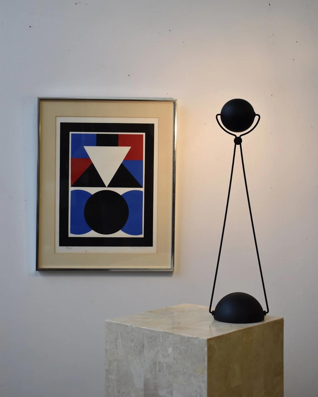 Vintage 1970's Italian Sundial Table Lamp by Paolo Pica for Stefano Cevoli Modern
