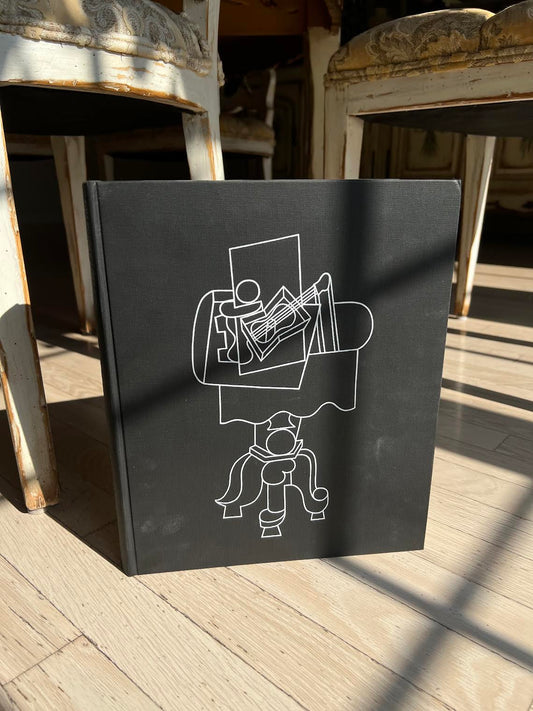 Vintage 1980's Pablo Picasso Oversized Coffee Table Book in LInen
